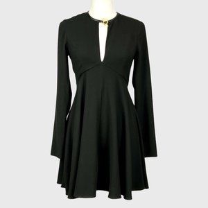 Halston Heritage Black Long Sleeve Dress